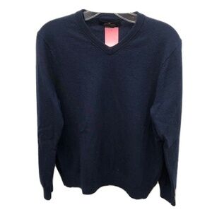 Daniel Bishop V-Neck Merino Wool Sweater, Size L
